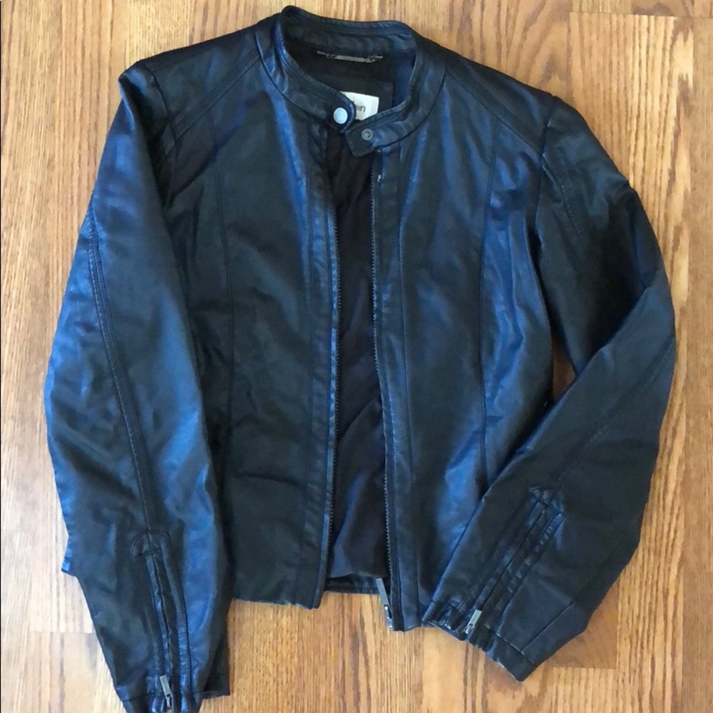 Faux Leather Calvin Klein Jacket
